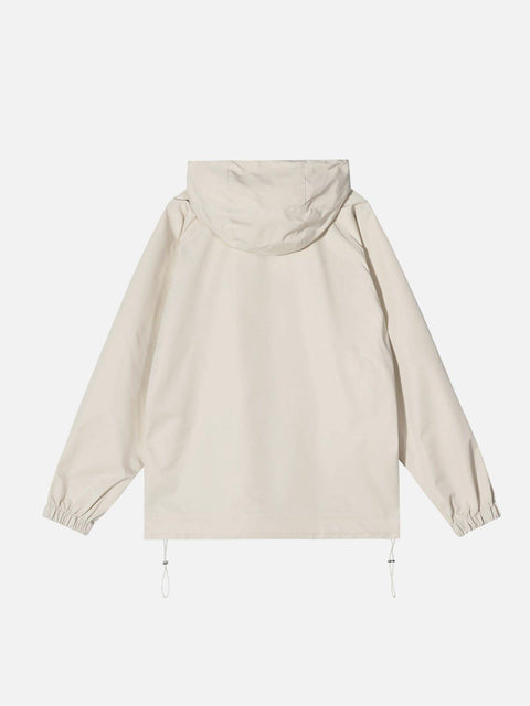 Hidden Pockets Zip Up Jacket - Anagoc