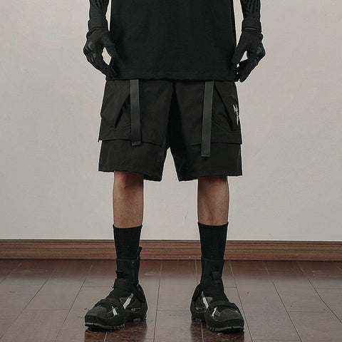 Function Long Zip Up Cargo Shorts - Anagoc