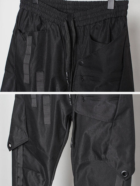 Irregular Patchwork Cargo Pants