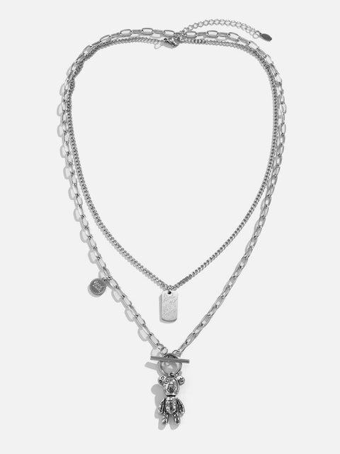 Double-decker Violent Bear Necklace - Anagoc