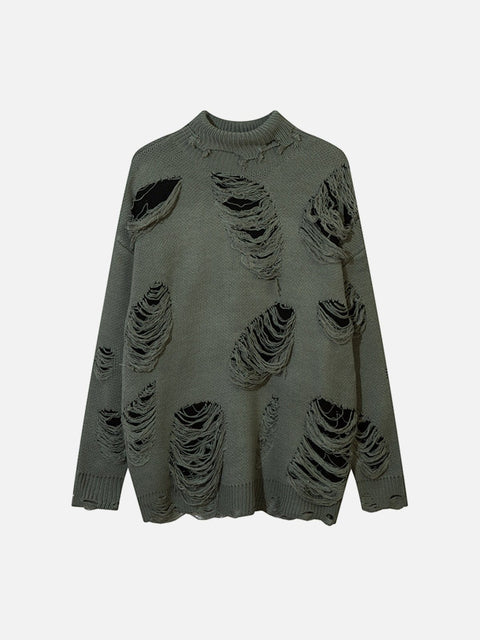 Hole Cut Out Sweater
