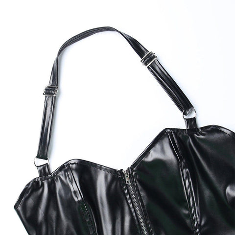 Dark Bat Sling PU Vest - Anagoc