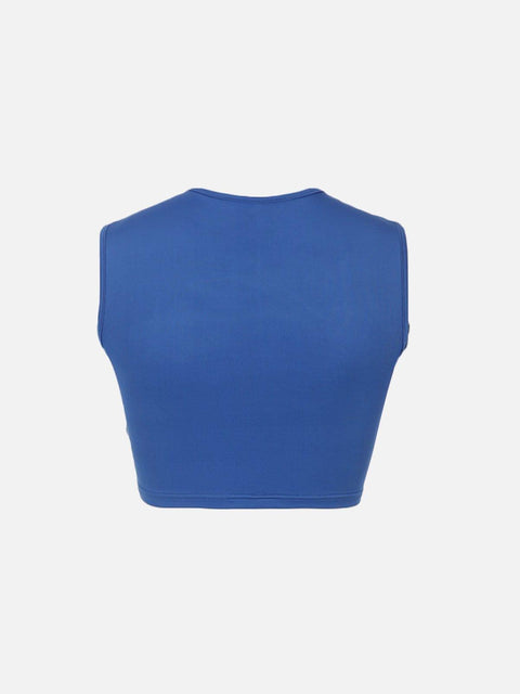 Contrasting Cutout Patchwork Vest - Anagoc