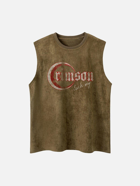 Stereoscopic Moon Suede Vest - Anagoc