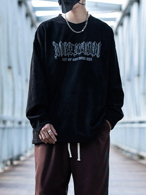 Reflective Moon Suede Sweatshirt - Anagoc