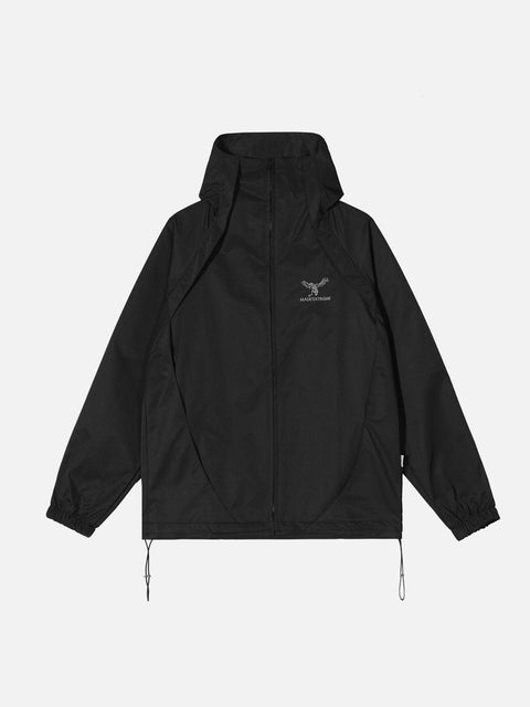 Hidden Pockets Zip Up Jacket - Anagoc
