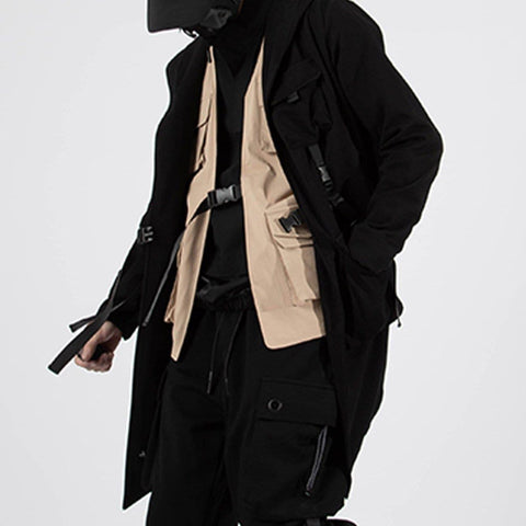 Ninja Ribbons Multi Pockets Function Jacket - Anagoc