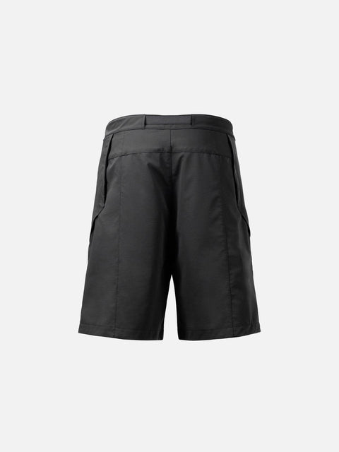 Double Ribbon Curved Shorts - Anagoc