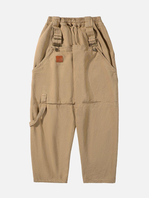 Fake Two Strap Cargo Pants - Anagoc