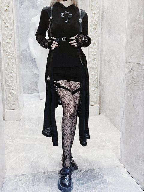 Crucifix Strap Dress - Anagoc