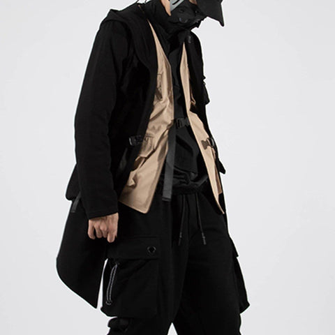 Ninja Ribbons Multi Pockets Function Jacket - Anagoc