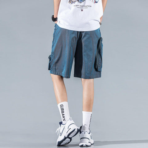 Multi Pockets Letter Cargo Shorts - Anagoc