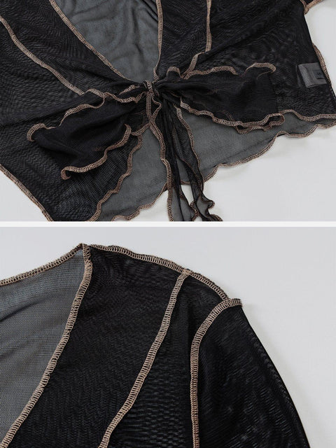 V-Neck Sexy Long Sleeve T Shirt - Anagoc