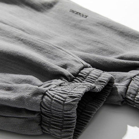 Letter Embroidery Harem Pants - Anagoc