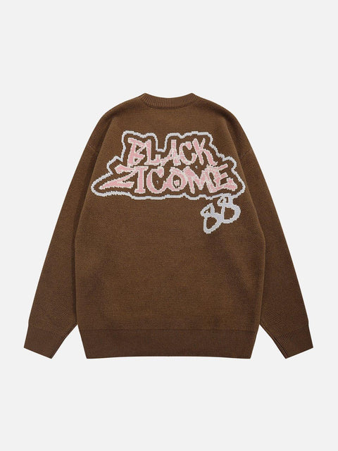 Billiard Spider Knit Sweater - Anagoc