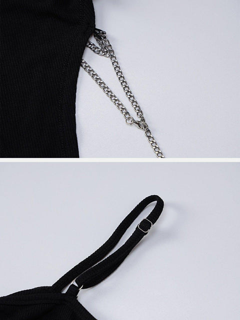 Hollow Chain Jumpsuit - Anagoc