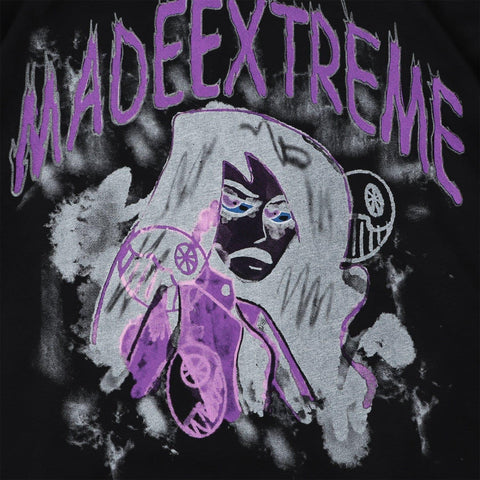 Spray Paint Vicious Girl Print Sweatshirt - Anagoc