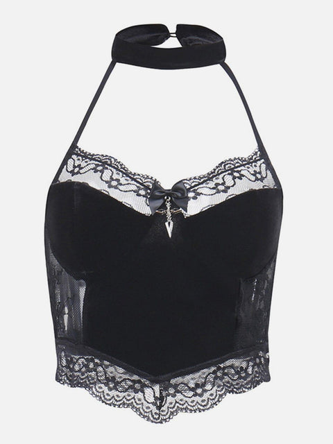 Sexy Lace Mesh Vest - Anagoc