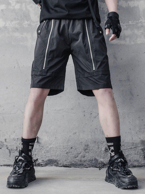 Zip Up Cargo Shorts - Anagoc
