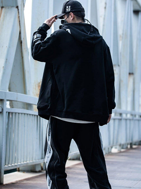 Tilted Zipper Hoodie - Anagoc