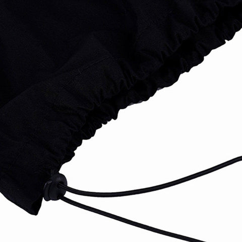 Turtleneck Drawstring Coat - Anagoc