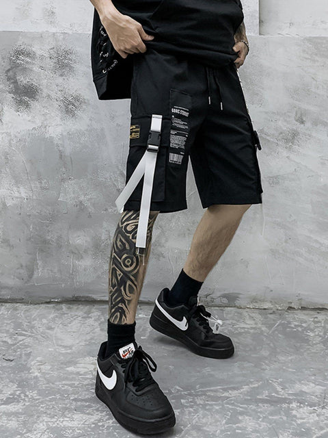 Schoolbag Buckle Pocket Cargo Shorts - Anagoc