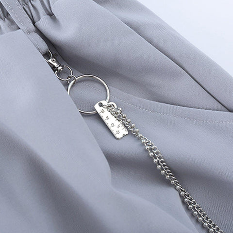 Chain Decoration Pants - Anagoc