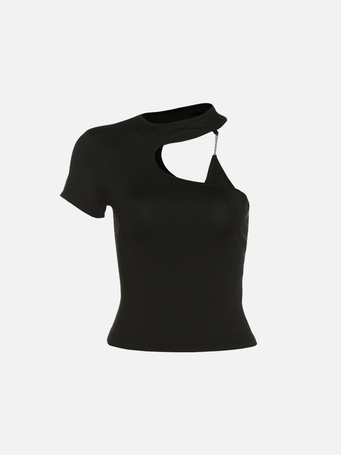 Hollow Short Sleeve Shirt - Anagoc