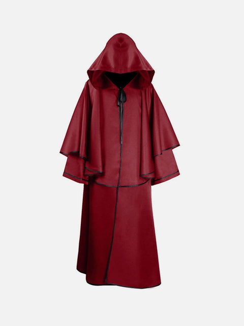 Punk Hooded Wizard Long Sleeve Cape - Anagoc