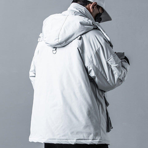 Removable Multi Pockets Winter Coat - Anagoc