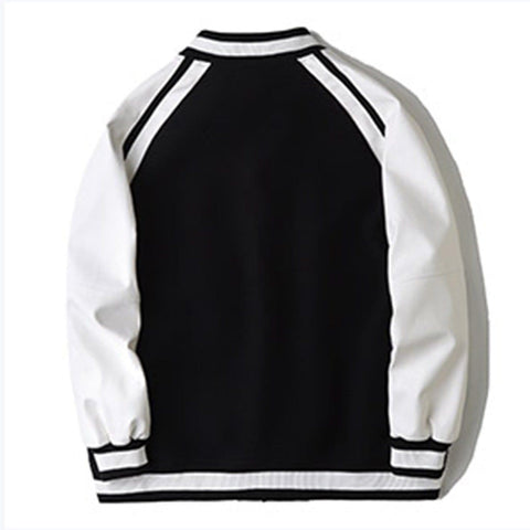 Patchwork Embroidery PU Jacket - Anagoc