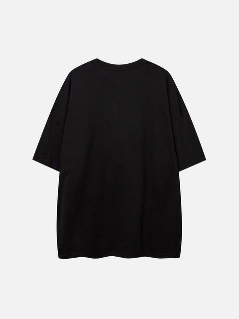 Fake Two Vest Patchwork Tee - Anagoc