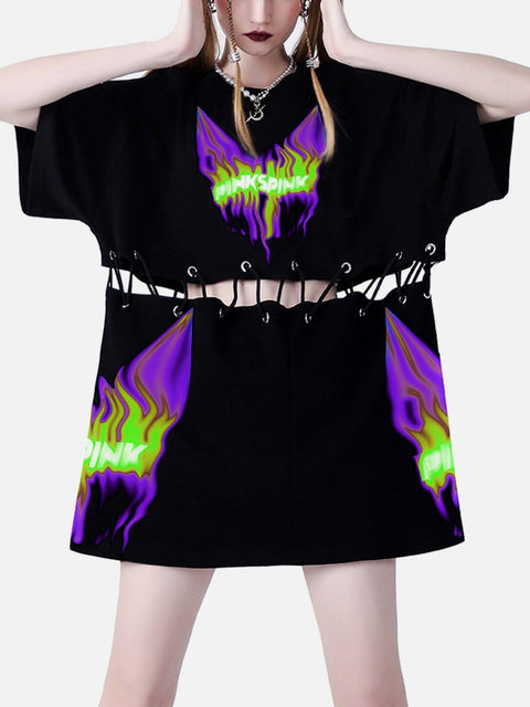 Hollow Flame Cat Tee - Anagoc