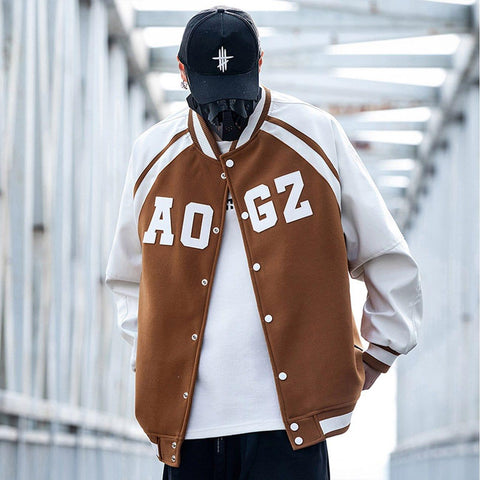 Patchwork Embroidery PU Jacket - Anagoc