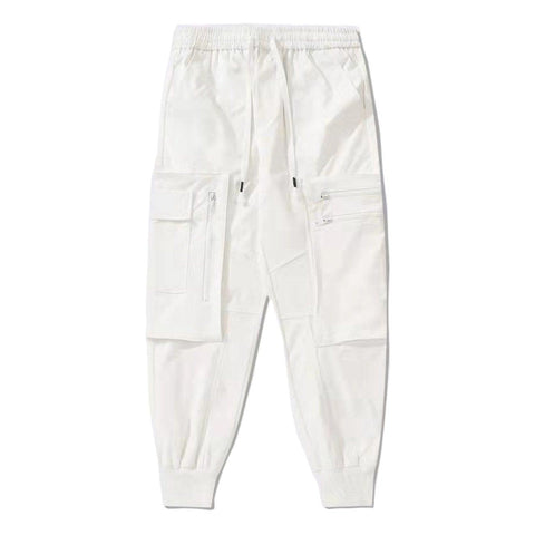 Multi Pockets Zipped Pants - Anagoc
