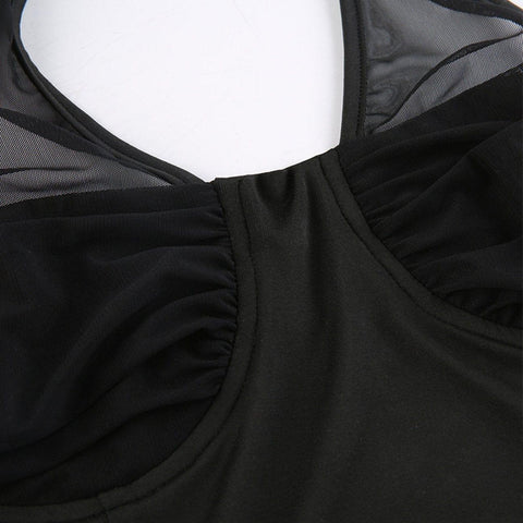 Sexy Camisole Perspective Long Sleeve T Shirt - Anagoc