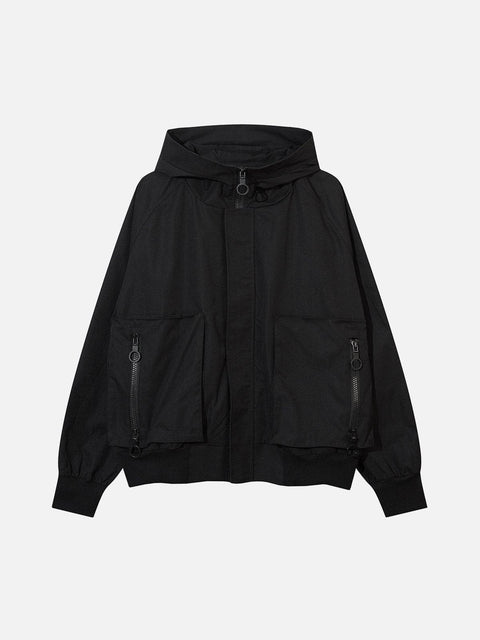 Big Pocket Zip Up Jacket - Anagoc