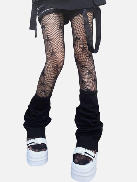Star Pattern Net Socks - Anagoc