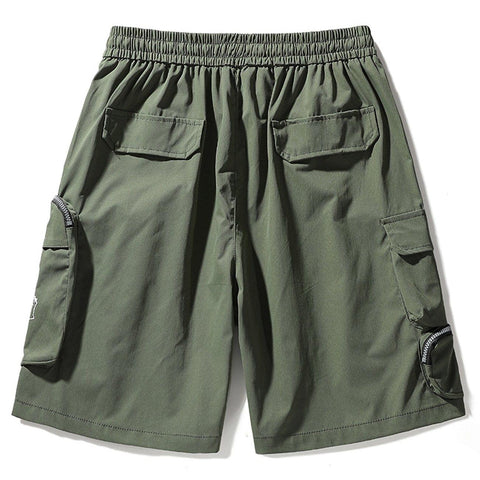 Zip Up Big Pocket Cargo Shorts - Anagoc