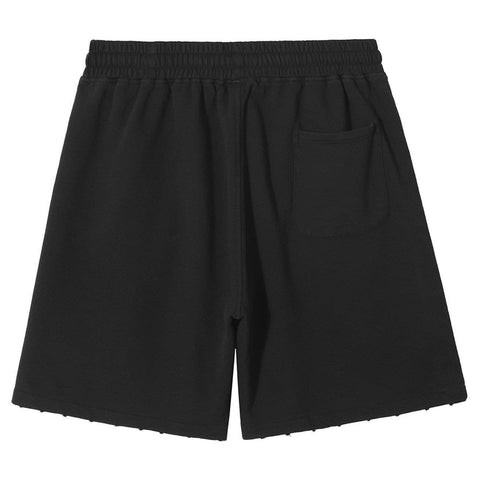 Ripped Hole Washed Shorts - Anagoc