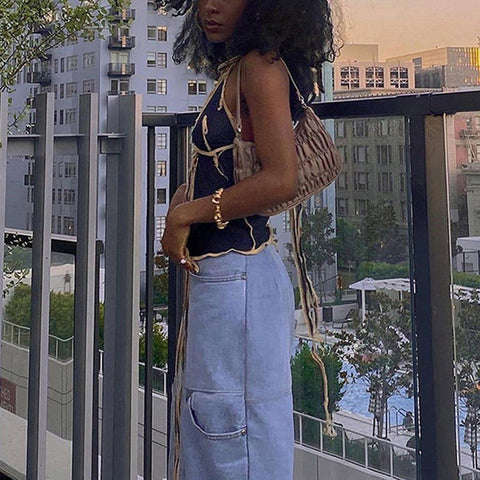 Sexy Mesh Backless Vest - Anagoc