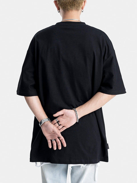 Paper Clip Skeleton Graphic Tee - Anagoc