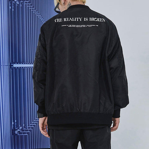 Metallic Light Hidden Zipper Pocket Jacket - Anagoc