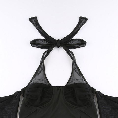 Sexy Camisole Perspective Long Sleeve T Shirt - Anagoc