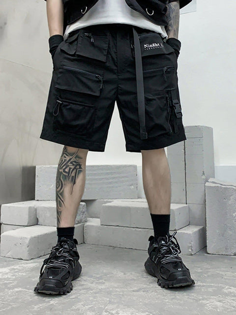 Zip Up Pockets Cargo Shorts - Anagoc