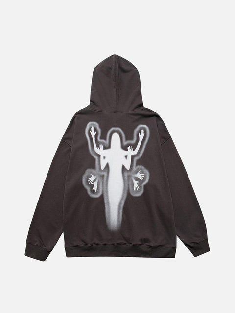 Hands Human Silhouette Hoodie - Anagoc