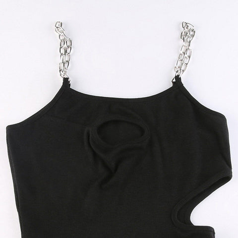 Chain Irregular Hollow Vest - Anagoc