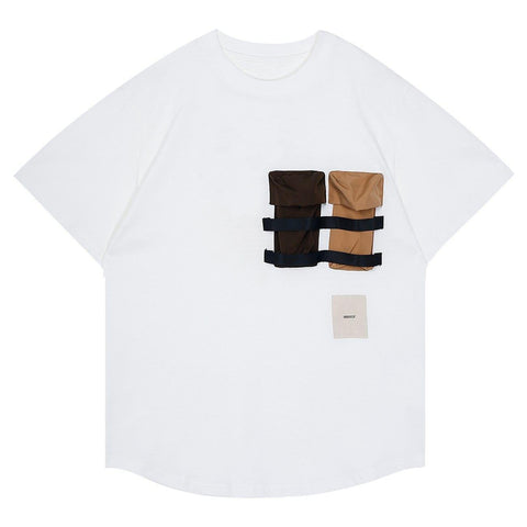 Patchwork Pockets Tee - Anagoc