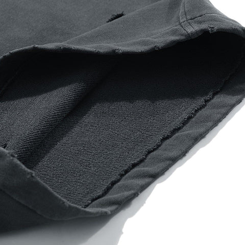 Ripped Hole Washed Shorts - Anagoc