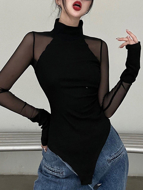 Sexy Mesh Patchwork Jumpsuit - Anagoc